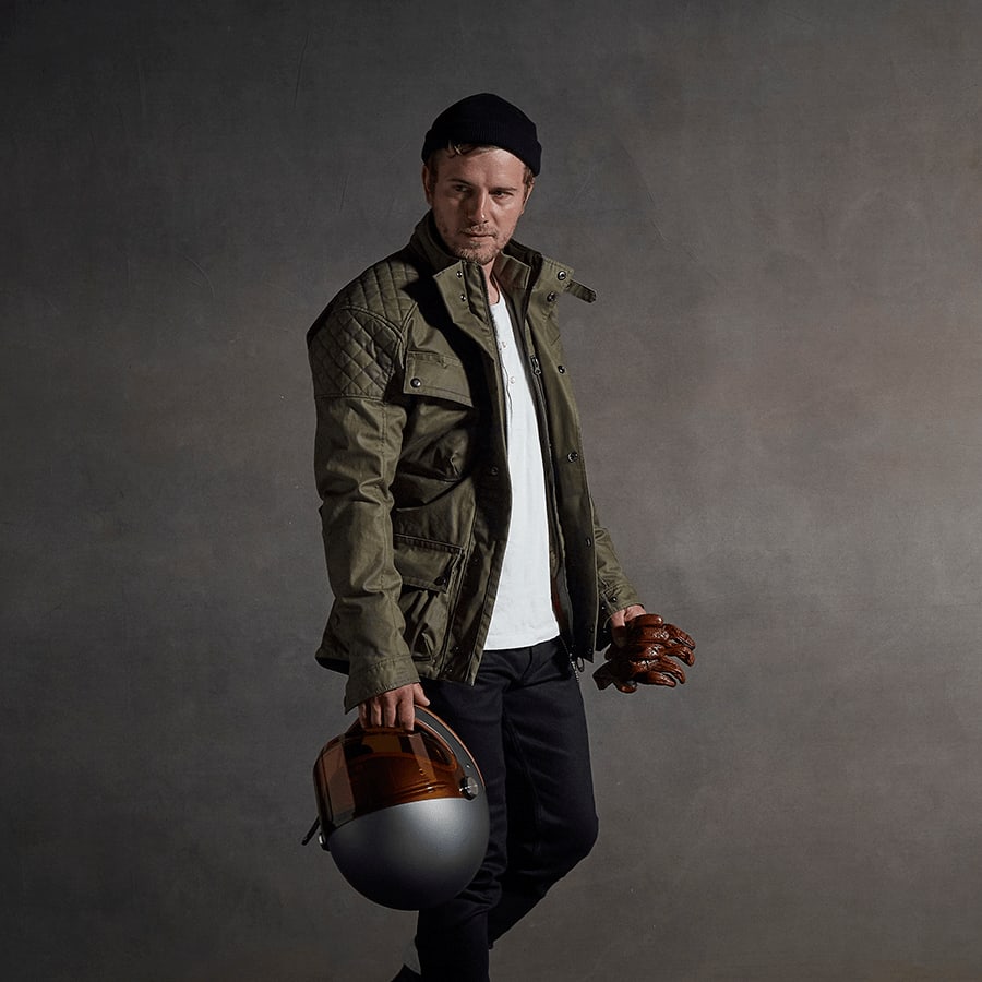 Triumph mcqueen waxed camo jacket online